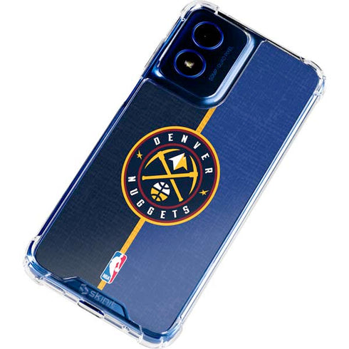NBA Denver Nuggets Canvas Moto G 5G (2024) Clear Case